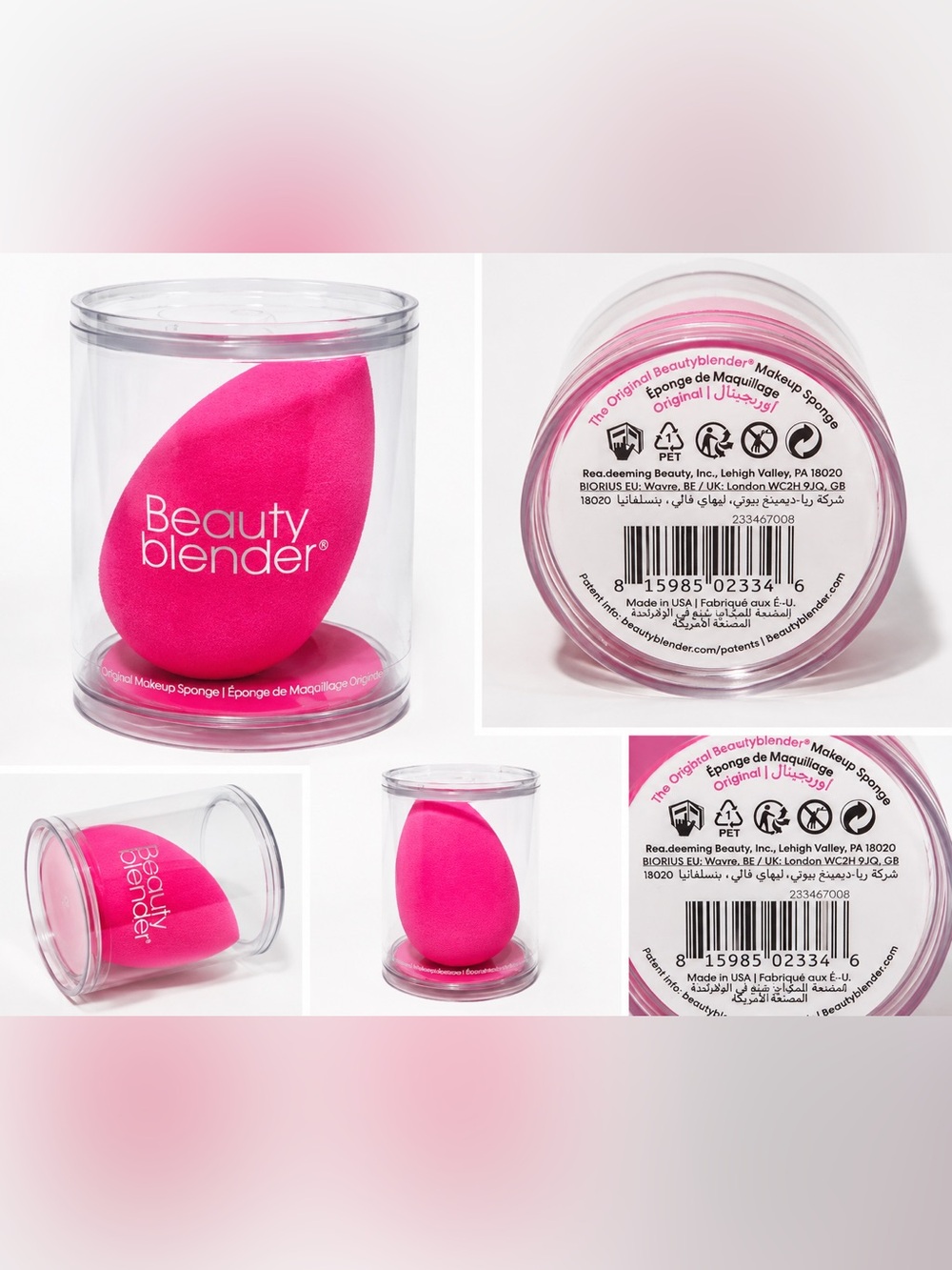 Beautyblender Original Pink Makeup Sponge NEW in Container